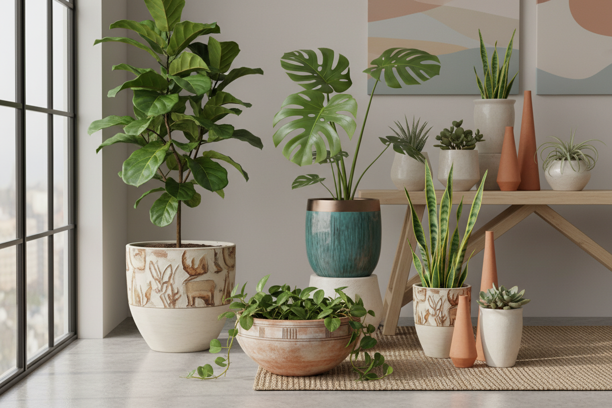 piante e vasi ornamentali