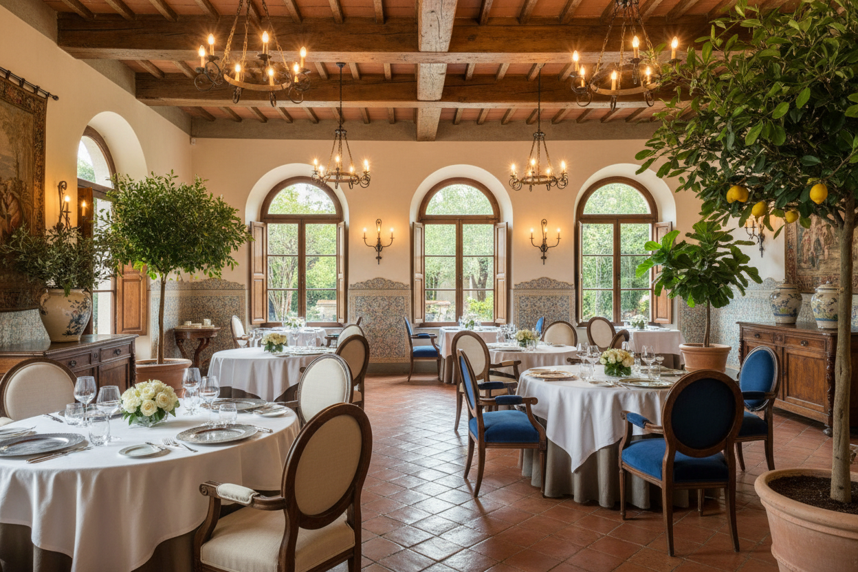 ristorante villa arredamento