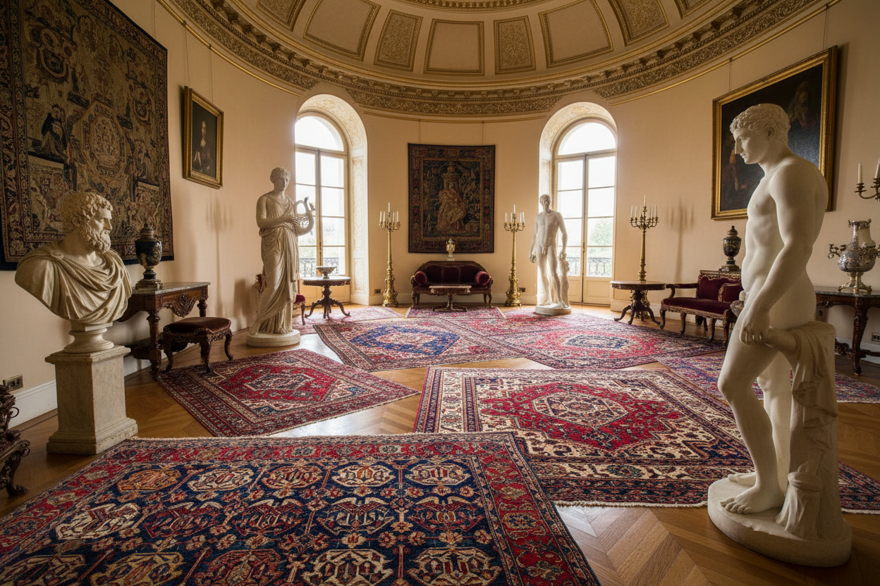 tappeti turchi e statue